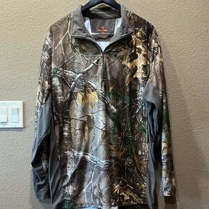 Game Winner camo 3/4 zip jacket